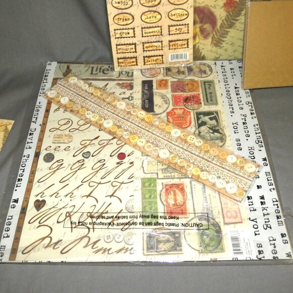 NEW Lifes Journey 3 Memories Scrapbook Album Kit with Embellishments - Picture 6 of 9